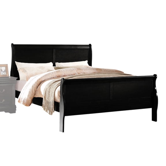 Sleigh-Style Headboard and Footboard E. King Bed / Bring Sophistication to Bedroom