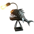 thumbnail image 2 of Billuyoard Lámpara de retro Angler Fish Lamp con cabeza de lámpara flexible Lámpara de artística para Home Bar Cafe Iluminación y accesorios, 2 of 6
