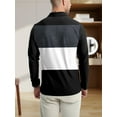 thumbnail image 2 of Polo Shirts Men Long Sleeve Golf Work T-Shirts Lightweight Breathable Work Shirts, Modern Fit, Stretchable Tops Workout Moisture Wicking Sweatshirts for Men White 3XL, 2 of 5