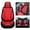 Black and Red, variant on Maidao Car Seat Covers Full Set Leather for Cadillac for CTS 200-2013 5 Seats Water Resistant Front Rear Cushion Protector Red