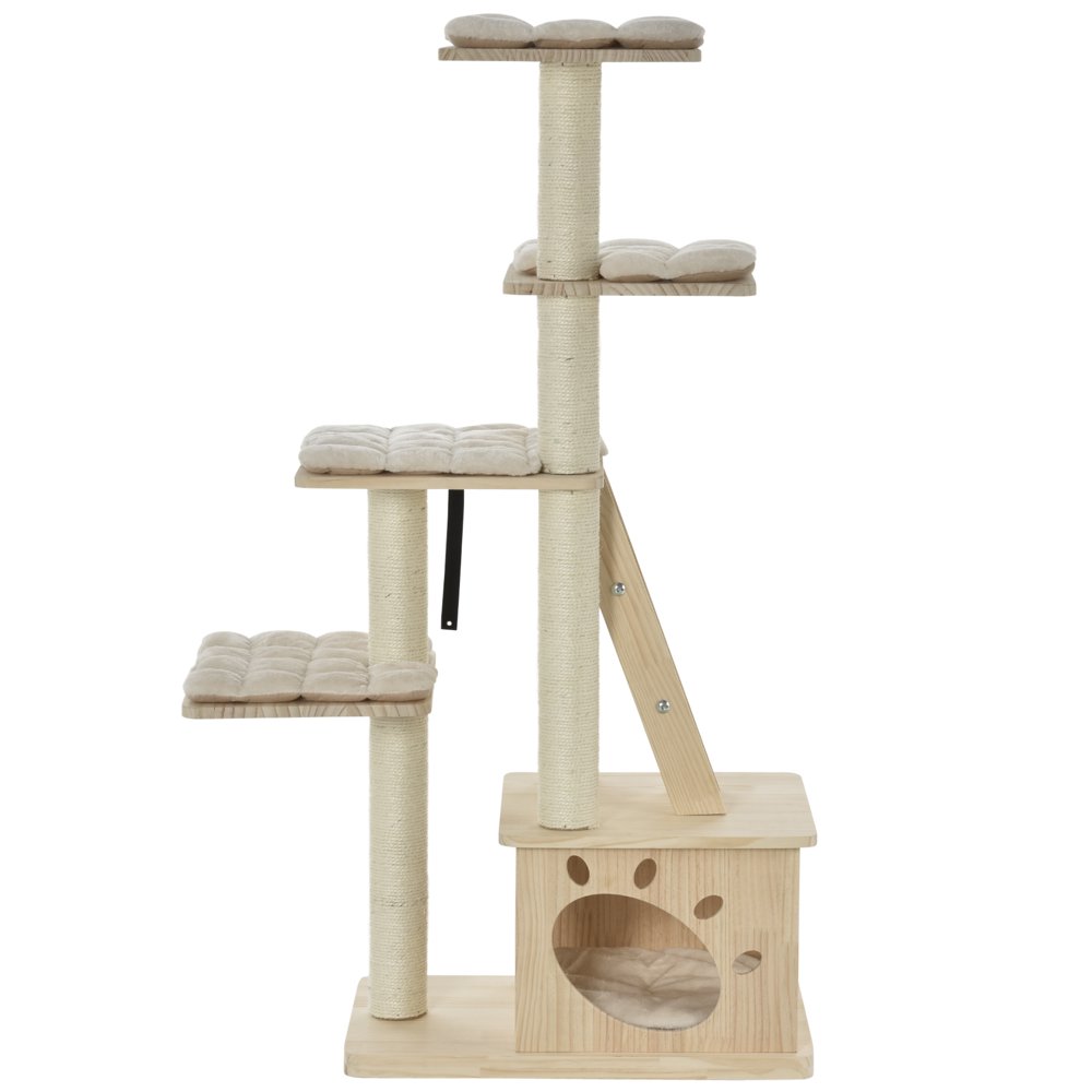PawHut MultiLevel Cat Tree Condo Furniture with SisalCovered