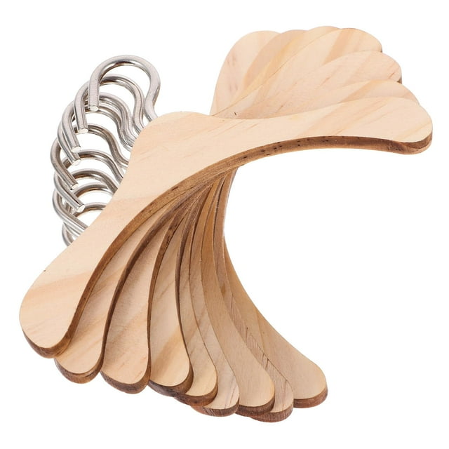 10 piezas de suministros para armario de bebé, armario de madera para vestidos, perchas en miniatura, perchas en miniatura, ropa, abrigos para niños