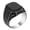 202, variant on Fashion Ring Comfortable Shining Luxurious Trendy Personality Decorate Alloy Inlaid Black Gem Ring Gift