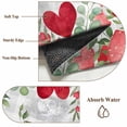 thumbnail image 6 of Valentines Love Heart 2'x6' Runner Rugs for Hallway Kitchen Bedside Non Slip, Eucalyptus Red Love Heart Grey Plaid Entryway Rug Runners with Rubber Backing, Long Carpet Runner for Laundry Room, 6 of 8