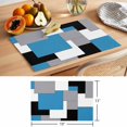 thumbnail image 6 of Abstract Geometric Placemats Set of 4 Mid Century Blue Place Mats Table Mats Kitchen Dining Home Outdoor Party Table Decoration, 6 of 9