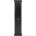 thumbnail image 4 of Crosley Furniture CF7019-BK Seaside Armoire Haute en Lin, Noir Vieilli, 4 of 14
