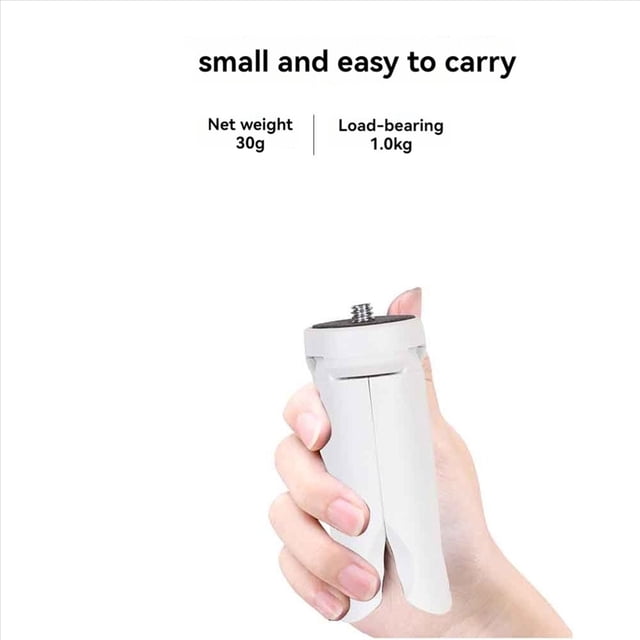 2X Mini Tripod Phone Stabilizer for Enhanced Photography & Videography White