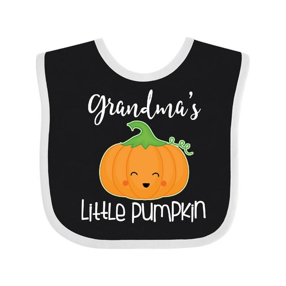 Inktastic Grandma Little Pumpkin Halloween Boys or Girls Baby Bib
