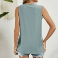 thumbnail image 4 of Women's Summer New Round Neck Sleeveless Printed Casual Tank Top T Shirt Elbow Tops for Women Woman Tees Apparel T Long Sleeves Shirts Women for Women Long Sleeve Women Thin Long Sleeve Shirt Shirts, 4 of 5