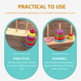 thumbnail image 2 of 1 Set Kids Wood Hanoi Tower Stacking Toy Educational Hanoi Tower Stacking Toy, 2 of 5