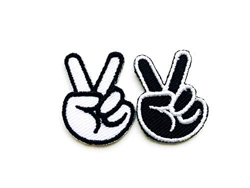 CHINESE PEACE SIGN  EMBROIDERED PATCH P446 iron on sew biker JACKET patches NEW 