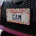 thumbnail image 3 of Softly Flowers Floral Pattern License Plate Tag Frame, 3 of 4