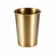 thumbnail image 1 of Xiao Hua Paquete de 2 vasos de acero inoxidable irrompibles, apilables y duraderos, dorados, 400 ml., 1 of 4