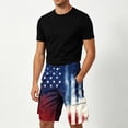 thumbnail image 4 of Men's Cargo Shorts Patriotic USA Flag Print Casual Summer Multi-Pockets Button Fly Lightweight Bottoms for Hiking Outdoor Golf Multi-Pocket Shorts, 4 of 7