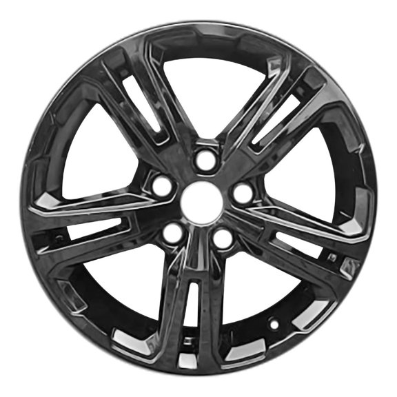 Remanufactured 5 Double-Spoke 17x7 inch Rim 5x115 +41mm Painted Gloss Black Alloy Factory Wheel 560-05833, 84348842 For 2022 GMC Terrain