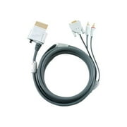 Intec - Game console link cable - VGA / audio / digital audio - HD-15 (VGA), RCA, TOSLINK to Xbox 360 AV connector - 9.5 ft - gray - for Microsoft Xbox 360, 360 Premium, 360 Pro System, 360 Wireless Entertainment Pack