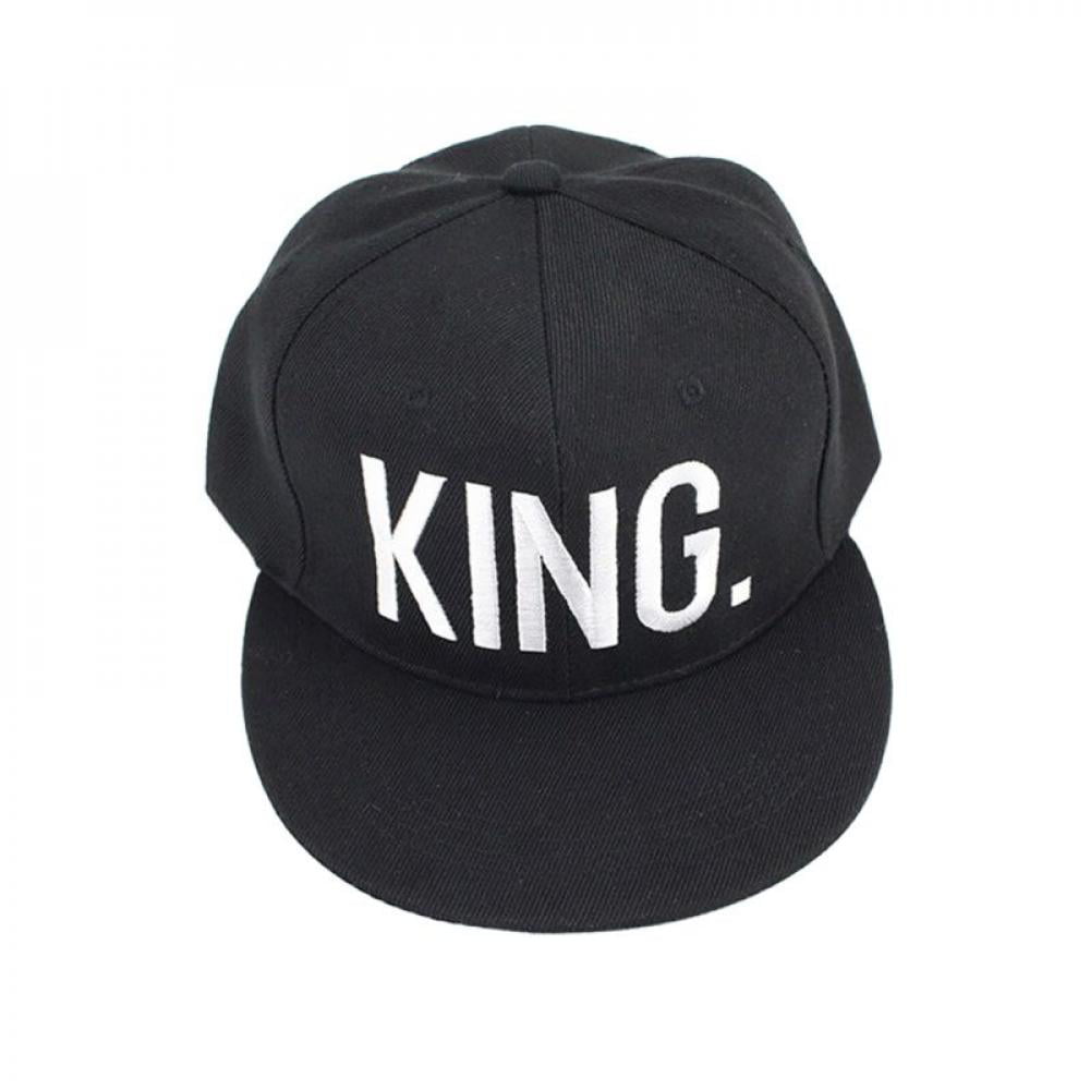 King And Queen Letter Couple Lover Sport Hat Adjustable Baseball Hip Hop Cap Hat 