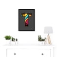 thumbnail image 2 of Letter T Tagging Bright Multicoloured Decorative Graffiti Mural Alphabet Initial Stencil Artwork Framed Wall Art Print A4, 2 of 4