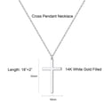thumbnail image 2 of TINGN Cross Pendant Necklaces for Women 14k Gold Plated 18 Inch, 2 of 5