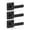 3-Half Dummy(One side, Screw outside), variant on 2 Pack Modern DuLever Door Handle Keyless Interior Dandle Set For Closet Or Doors Matte Black (only Single Sidee)