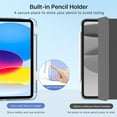 thumbnail image 6 of for iPad (A16) 11th Generation Case 11 Inch 2025, iPad 10th Generation Case 10.9 Inch 2022 with Pencil Holder, Slim Light Trifold Protective Cover with Hard PC Translucent Back Shell, Periwinkle, 6 of 18