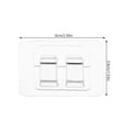 thumbnail image 2 of WHAMVOX 50Set Outdoor Lighting Hook Transparent PVC Strong Adhesive for Outdoor Adventure, 2 of 8