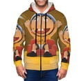 thumbnail image 6 of Lsque Sml Jeffy for Mens Full-zip Hoodie, Zip-up Pullover Hooded Sweatshirt, Kangaroo Pocket Hoodie Ideal for Daily Wear, Travel, and Home-XX-Large, 6 of 8