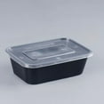 thumbnail image 5 of Wuztai Food Grade Disposable Lunch Box 20Pcs 14x12x5cm, Transparent Plastic Rectangular Takeaway Containers with Lids Leakproof, Microwave Safe Lunch Boxes, 5 of 7