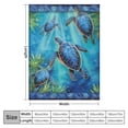 thumbnail image 4 of EastSmooth Ocean Sea Turtle Blanket Nautical Turtle Throw Blanket Turtle Stuff Animal Gifts for Girls Boys Kids Lover Woman Adults Cozy Comfort Plush Flannel Blanket Decor for Couch Sofa Bed, 4 of 6