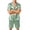 CF06_Mint Green, variant on Resicozy Men Satin Silk Pajamas Sets Short Sleeve Sleepwear Button-Down PJs Sets 2 Pieces Loungewear with Pockets Light Blue M