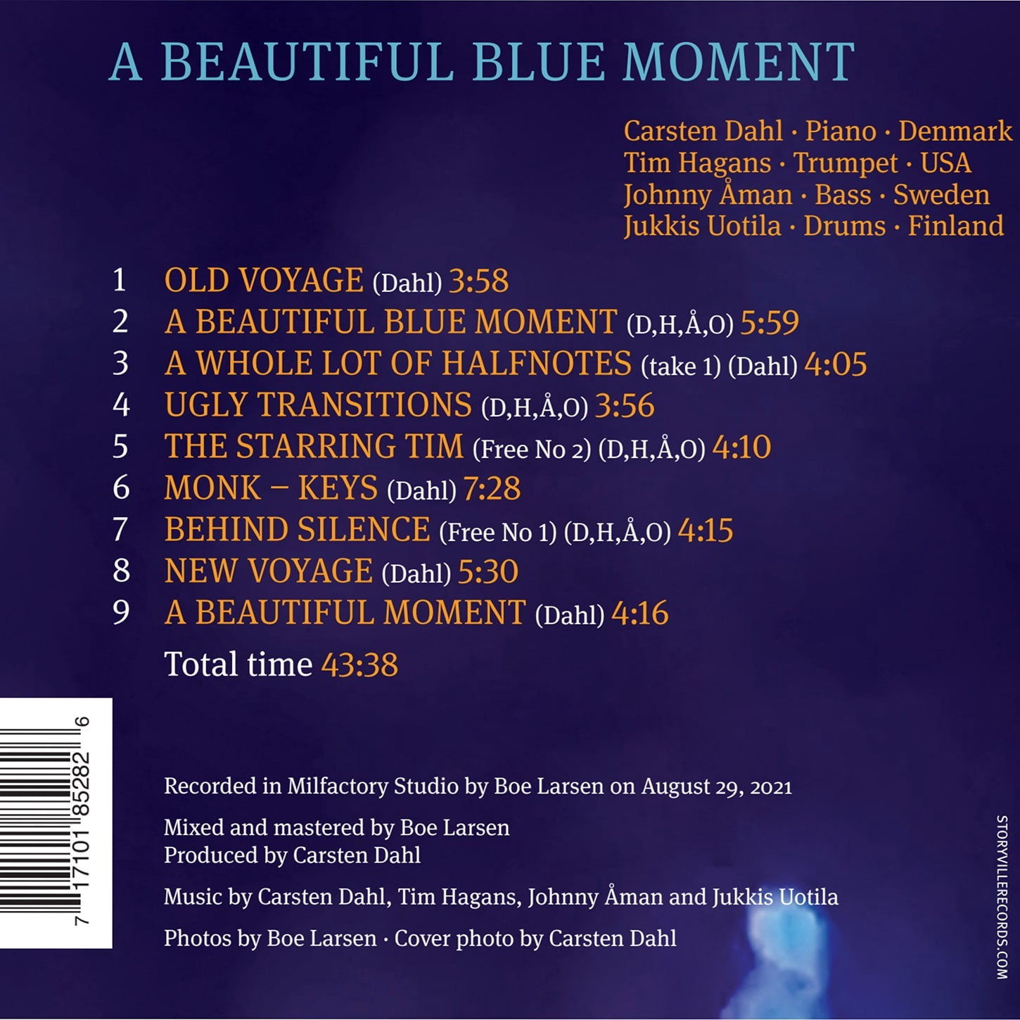Carsten Dahl - Beautiful Blue Moment - Music & Performance - CD