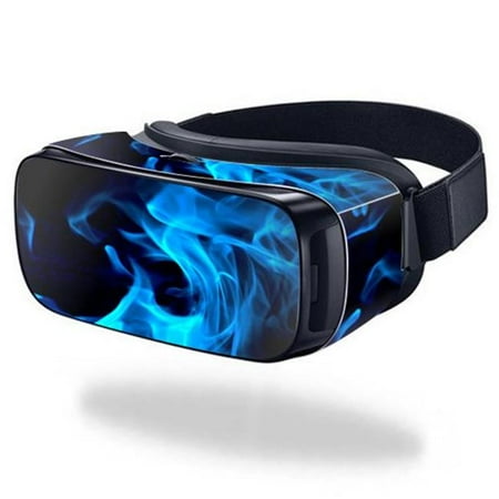 MightySkins SAGEVR-Blue Flames Skin for Samsung Gear VR Original Cover Wrap Sticker - Blue Flames