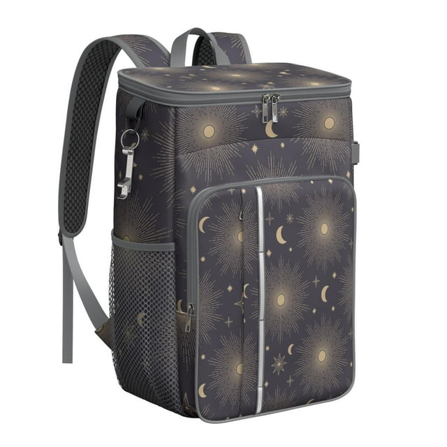 Witchy Cosmic Cooler Backpack - Insulated 20L Backpack Cooler with Starry Night Aesthetic, Leakproof & Lightweight