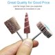 thumbnail image 4 of SACKORANGE 30 PCS Lijadora abrasiva de rueda de aleta 80 Grano 1/8 "Diámetro del vástago Forma de cono Papel de lija abrasivo Aleta Rueda de lijado Cabezal de molienda Herramienta rotativa para pulir, 4 of 5