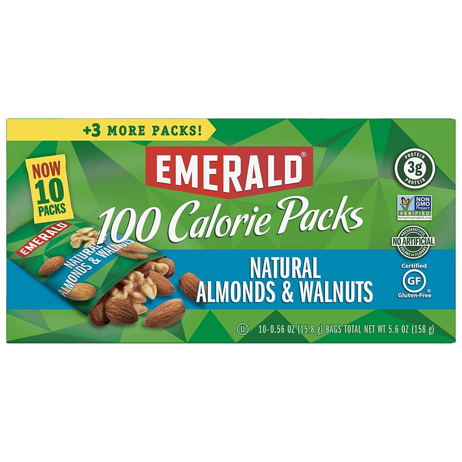 Emerald Nuts, Natural Walnuts & Almonds, 100 Calorie Packs, 10 Count, 5