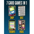 thumbnail image 2 of Tarjetas inteligentes Estados Unidos 7 juegos en 1 pares Snap Trumps Rummy Quiz Aprender datos Juego de viaje Relleno de medias de regalo 100 tarjetas Edad 5 1-8 jugadores, 2 of 5