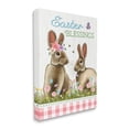 thumbnail image 2 of Easter Blessings Gingham Spring Bunnies Canvas Art, 16 x 20, By Elizabeth Tyndall, 2 of 6