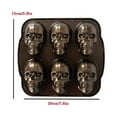 thumbnail image 3 of Skull Baking Pan, Halloween Skull Molds for Baking, 3D Halloween Skull Baking Pan Molds, Non-stick Skull Baking Molds for Halloween Cakelet, Chocolate, Cake Cookware, 3 of 6