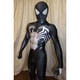 thumbnail image 2 of Disfraz de Halloween para adultos y niños, mono negro de Venom Symbiote 2, Cosplay de superhéroe de Spiderman, Zentai, mono de fiesta para hombres y niños Fivean unisex, 2 of 2