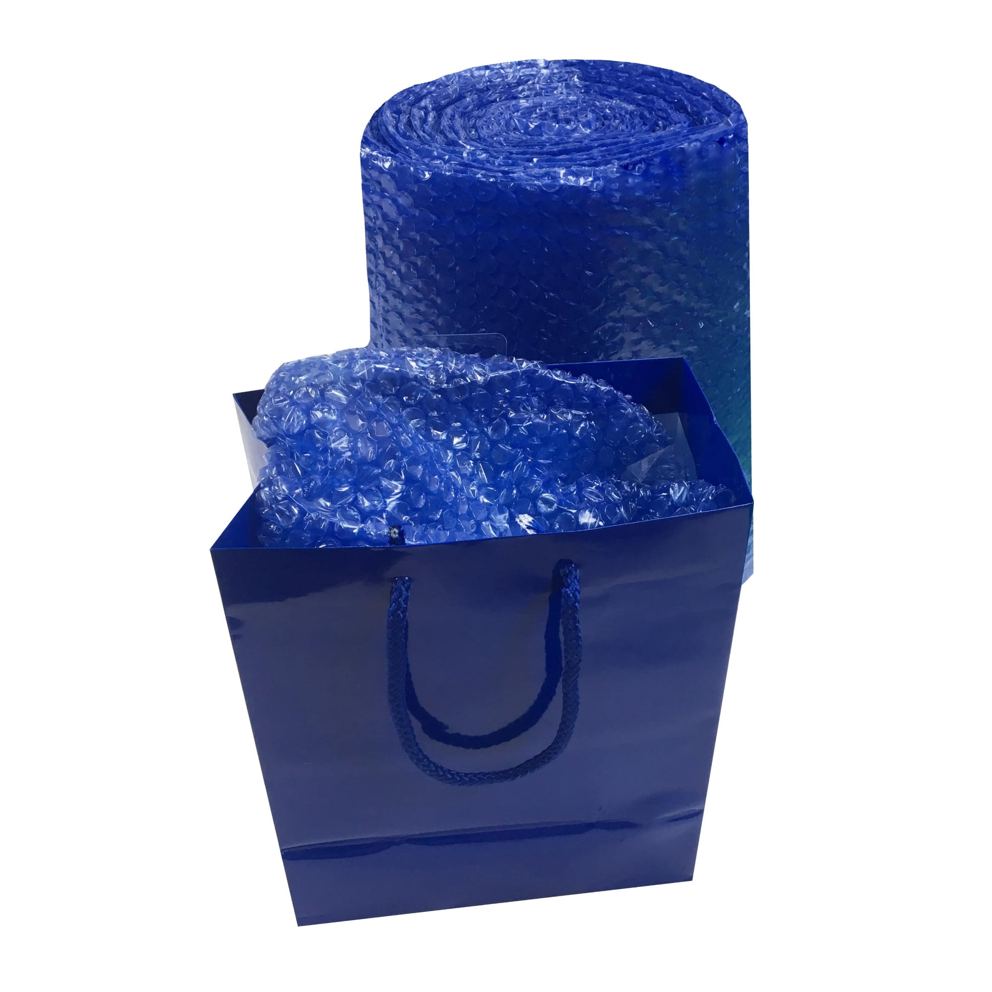 uBoxes 30-Feet Roll Blue Bubble Small 3/16" Wrap x 12" Wide