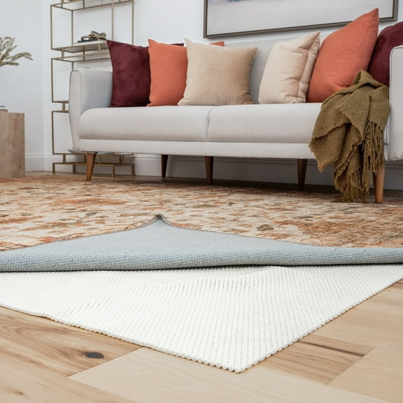 Tayse Ultra Grip Non-Slip Area Rug Pad UGP1209 Traditional Cream No-Slip Mat 5' 3" x 5' 3" Rectangle