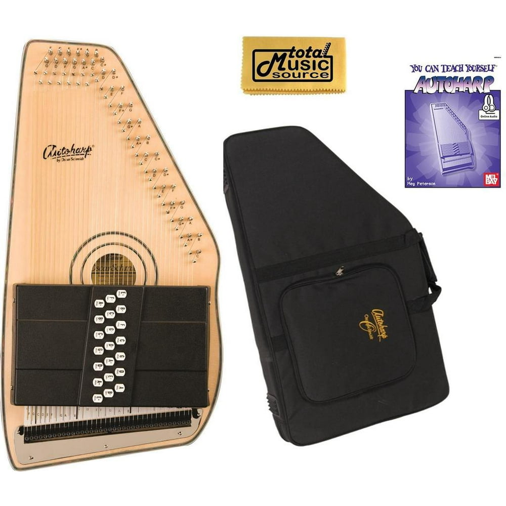 Oscar Schmidt 21 Chord Autoharp Solid Spruce Top, ADIRONDACK, OS120CN W