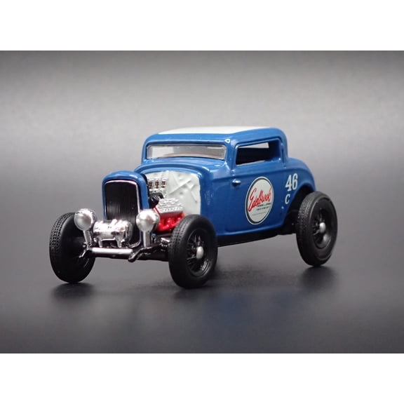 Open Box 1932 32 FORD THREE WINDOW COUPE HOT ROD EDELBROCK 1:64 SCALE DIECAST MODEL CAR