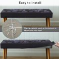 thumbnail image 6 of Psesaysky Purple Camo Deer Print Dining Bench Covers, Anti Scratch Rectangle Bench Seat Slipcover Dust Proof Polyester Spandex Rectangular Long Bench Cover for Living Room, 6 of 9