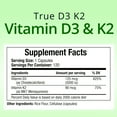 TrueMed D3 & K2 Vitamins, 5000 IU 125 Mcg for Strong Bones, Teeth and