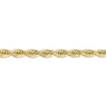 thumbnail image 3 of 14K Yellow Gold 7mm Diamond Cut Rope Chain 24 IN, 3 of 5