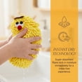 thumbnail image 4 of Unique Bargains Cartoon Chenille Hand Towels for Bathroom Yellow/Orange 10" x 6"/5" x 6", 4 of 6