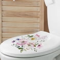 thumbnail image 4 of Clerance! PawCasa Toilet Lid Stickers Bathroom Toilet Decals Flower Butterfly Decals Selfadhesive Sticker for Bathroom Wall Decor Sticker Toilet Bathroom Dcor Removable Waterproof Sticker, 4 of 7