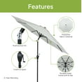 thumbnail image 4 of Mainstays 9ft Tan Cabana Stripe Market Patio Umbrella, Crank Lift, 3-Angle Tilt, 4 of 7