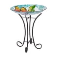 thumbnail image 1 of Mainstays Butterfly Glass Birdbath, 1 of 3